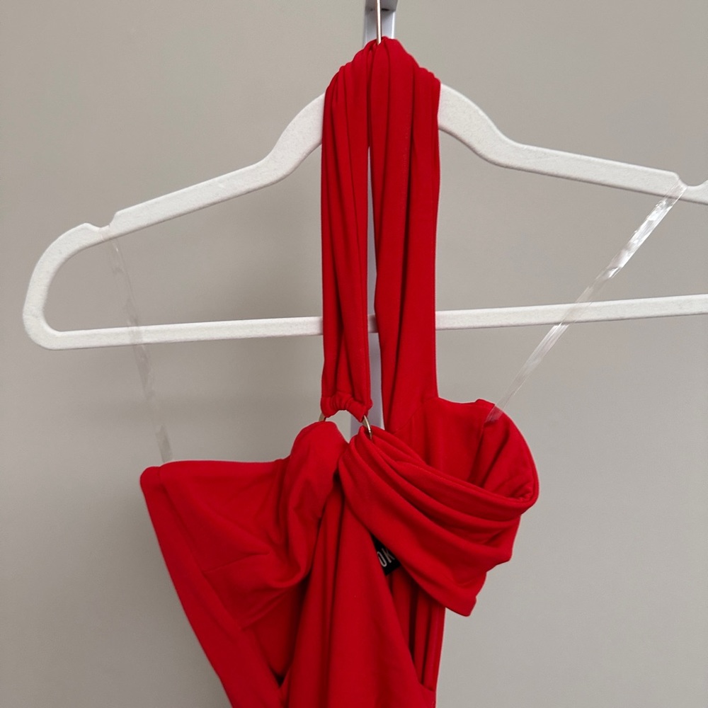 NOOKIE RILEY RING MAXI DRESS - RED - Picture 9 of 10